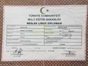Meslek Lisesi Diploma